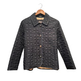 Coach Signature Quilted Coat Black