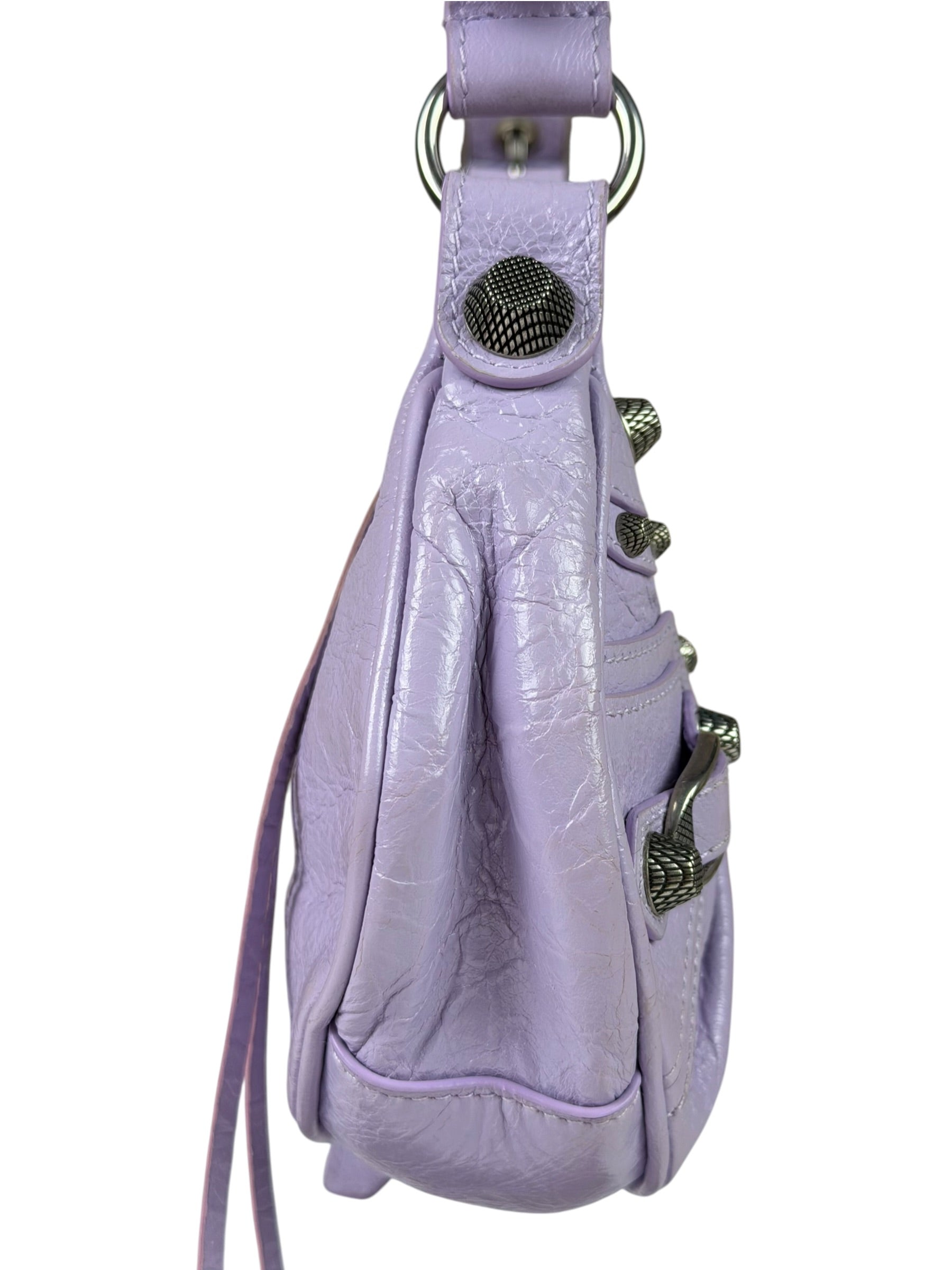 Balenciaga Lilac Calfskin Le Cagole XS Shoulder Bag