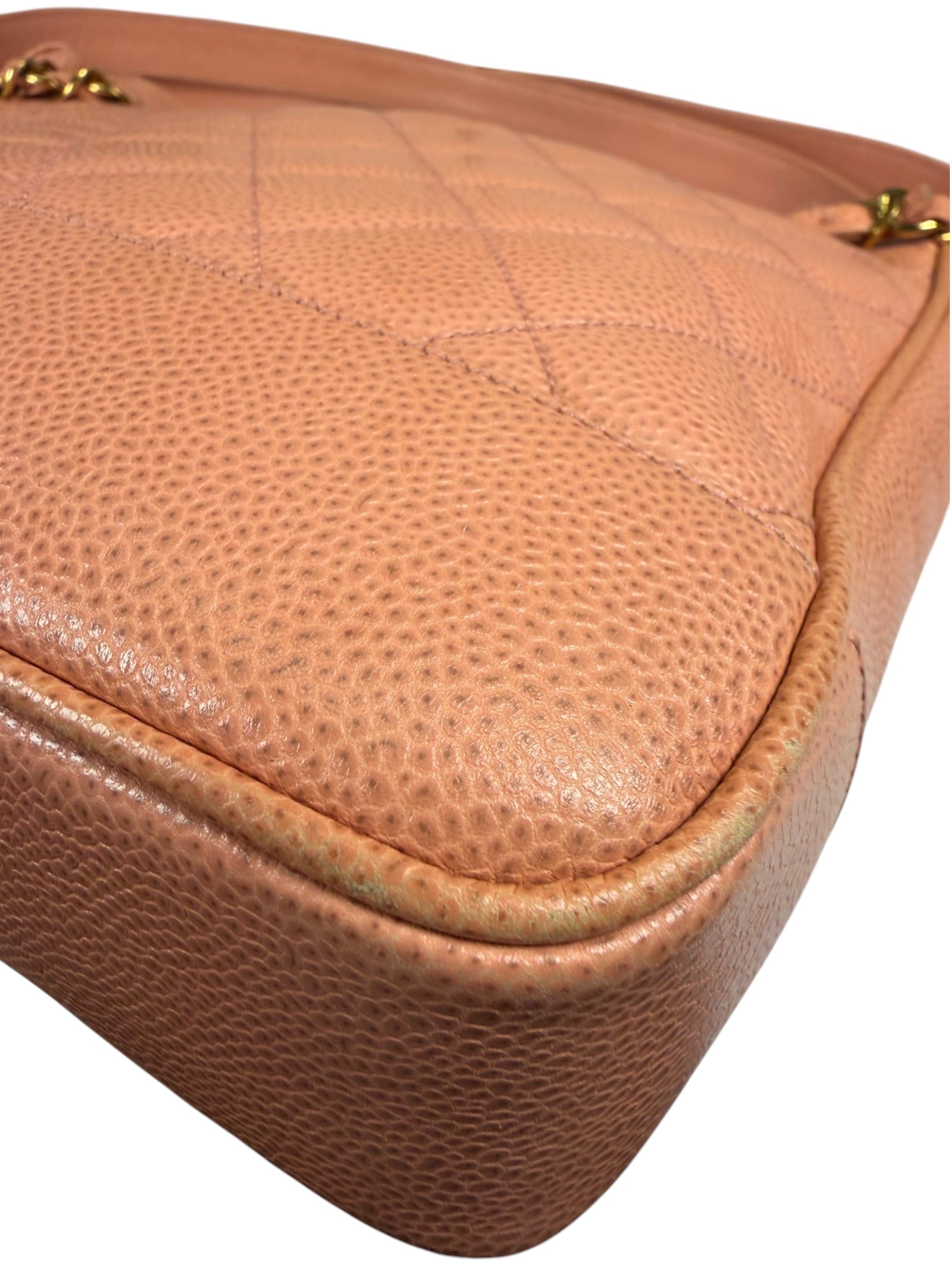 Chanel Pink Caviar Quilted Leather Petit Timeless Tote Early 2000's