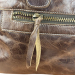 Balenciaga Vintage Brown Leather Moto Handbag