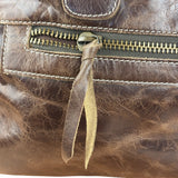 Balenciaga Vintage Brown Leather Moto Handbag