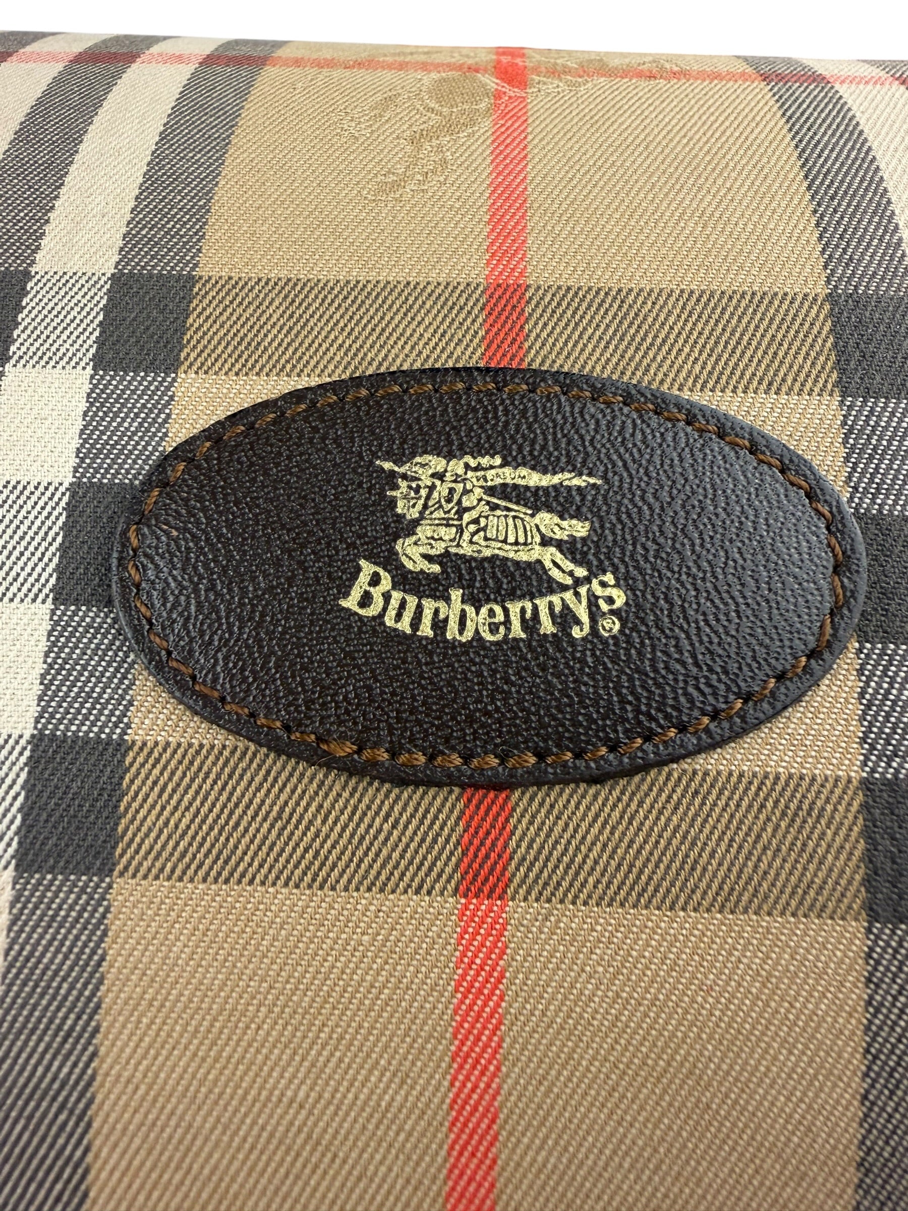 Burberry Vintage Beige/Dark Brown House Shoulder Bag