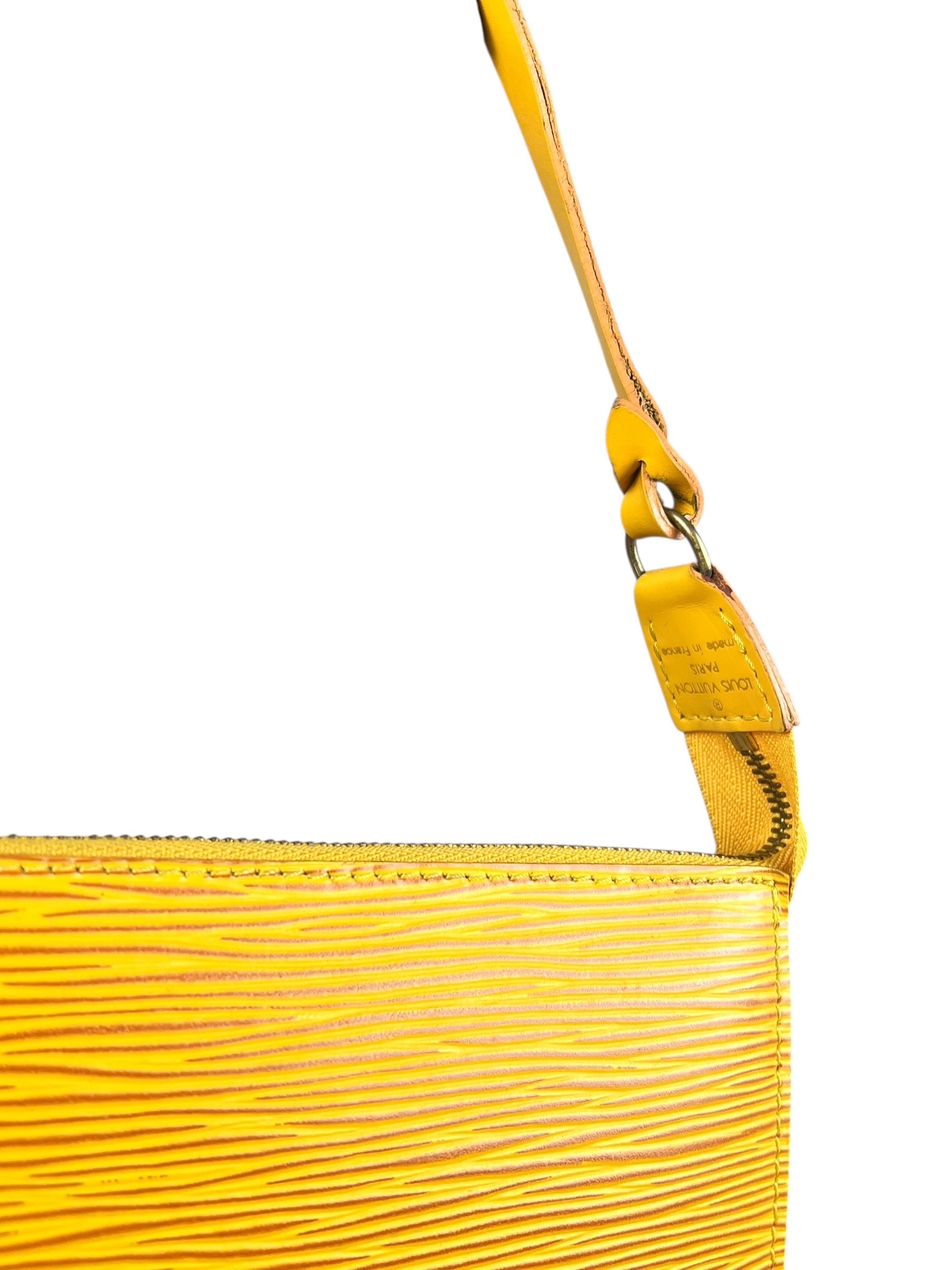 Louis Vuitton Epi Leather Pochette Yellow
