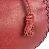 Christian Dior Red Leather Ethnic Hobo Bag