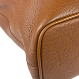 Burberry Vintage Tan Brown Leather Chestnut Shoulder Bag