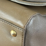 Fendi Colorblock Leather Two-Way Flap Bag