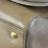 Fendi Colorblock Leather Two-Way Flap Bag