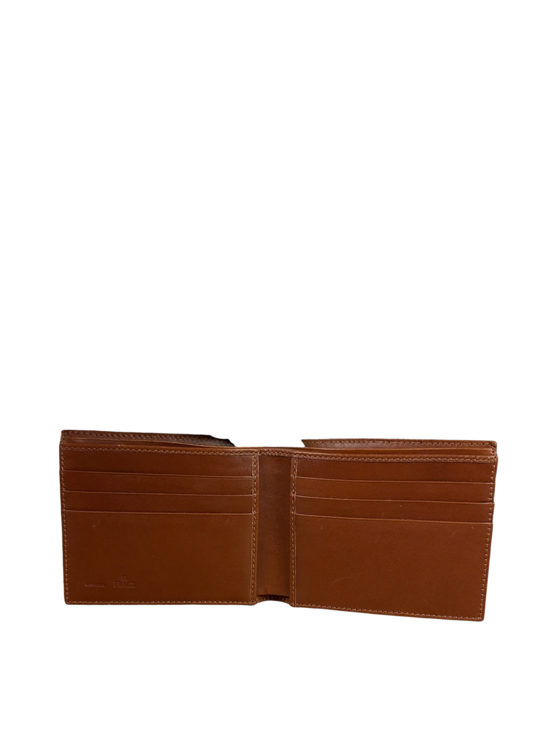 Fendi Beige/Brown Zucca Bi-Fold Wallet