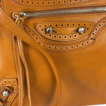 Balenciaga Brown Lambskin Riva Velo Two-Way Bag