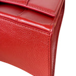 Balenciaga Red Leather Hourglass Small Two-Way Bag