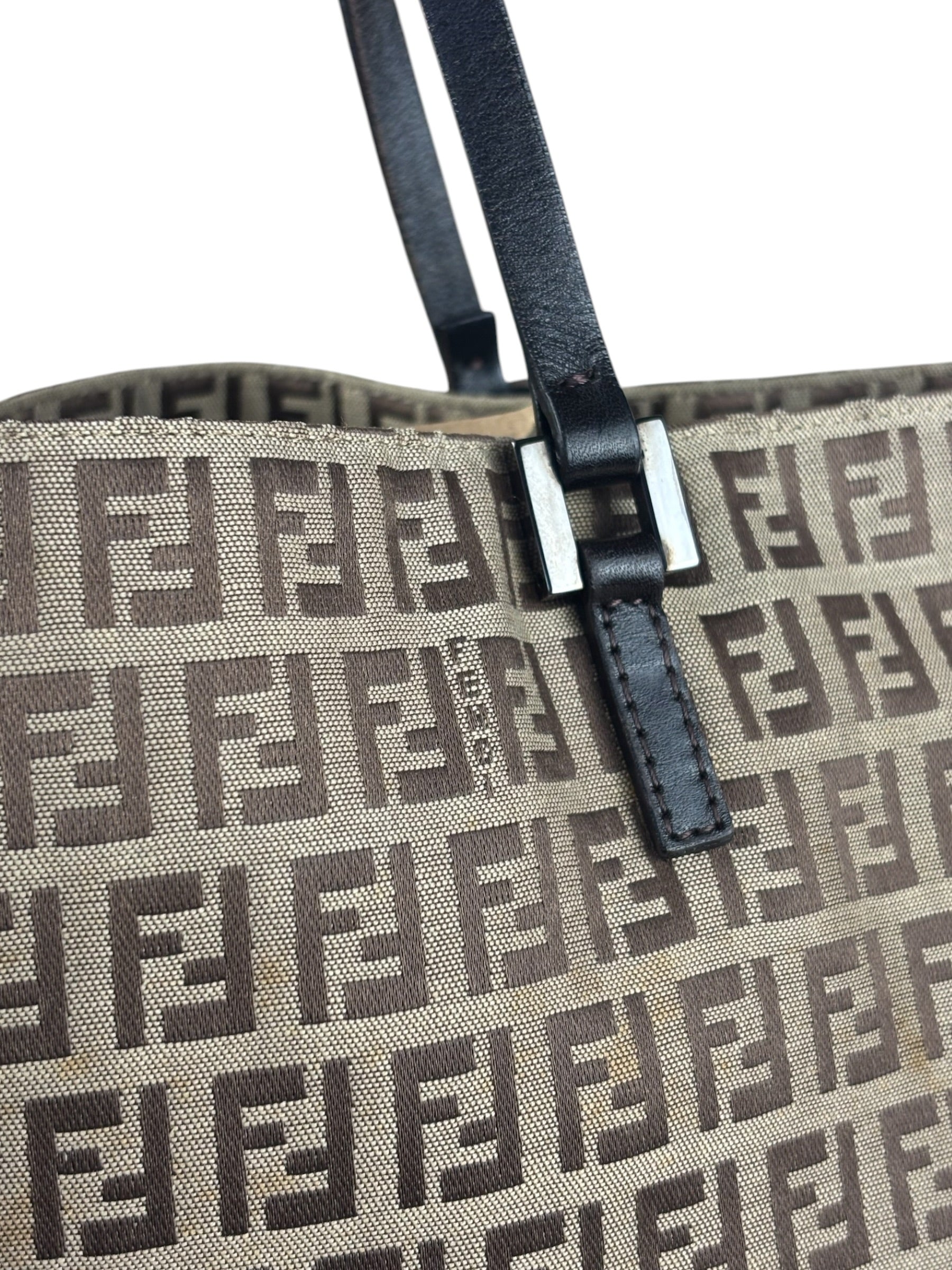 Fendi FF Vintage Canvas Tote Bag