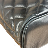 Chanel Vintage Black Quilted Leather Chain Tote/Shoulder Bag 1999