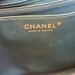 Chanel Teal Blue Jersey Large Flap Bag 2009