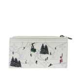 Louis Vuitton White Leather Ski Double Card Holder