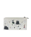 Louis Vuitton White Leather Ski Double Card Holder