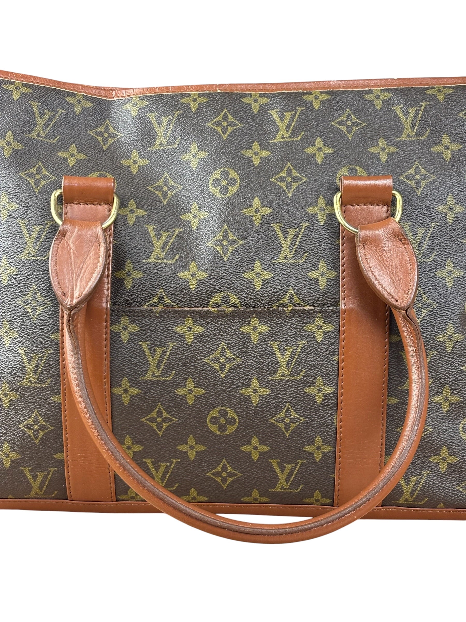Louis Vuitton Vintage Monogram Sac Weekend Tote Bag MM