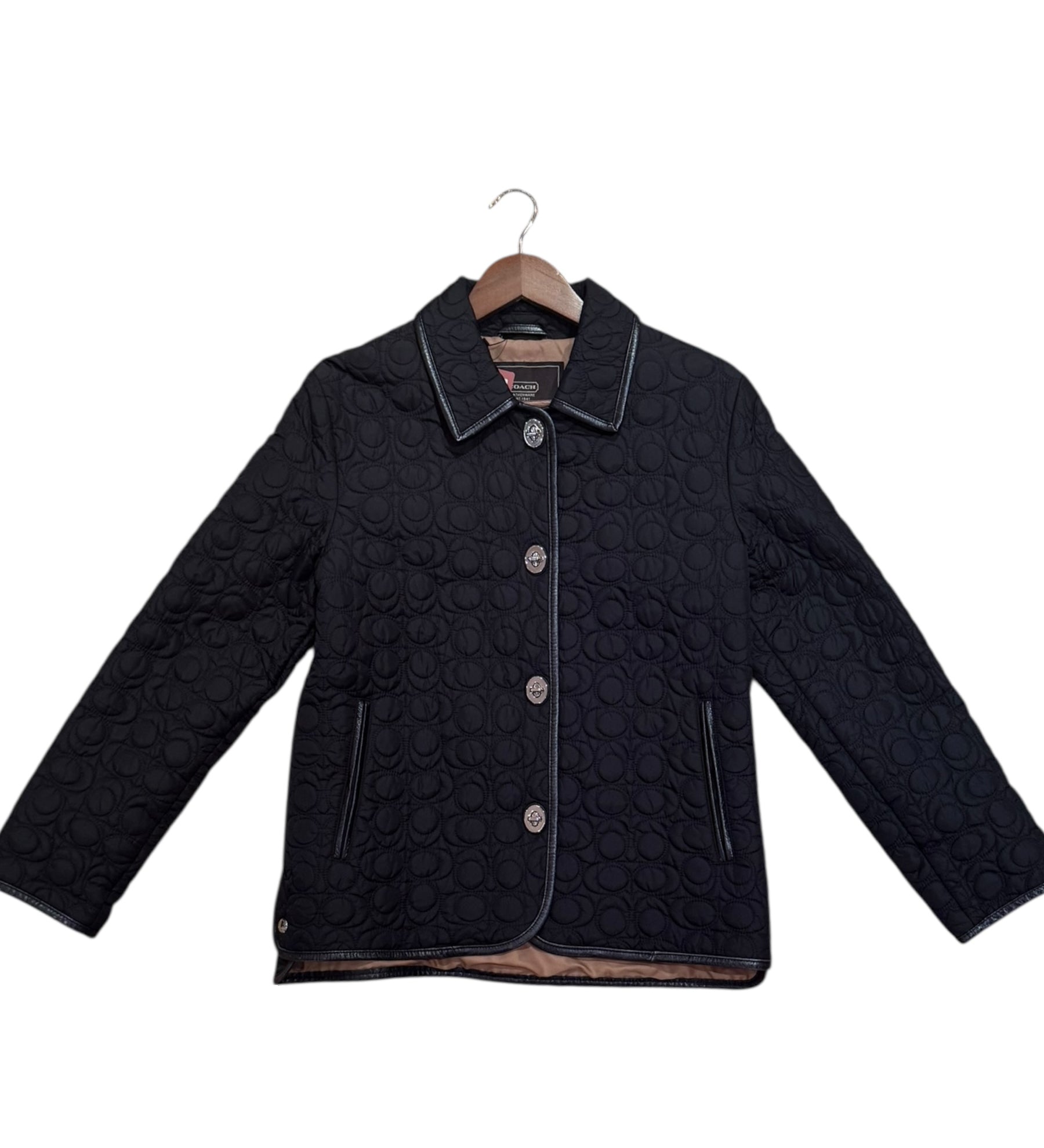 Coach Black Quilted Jacket