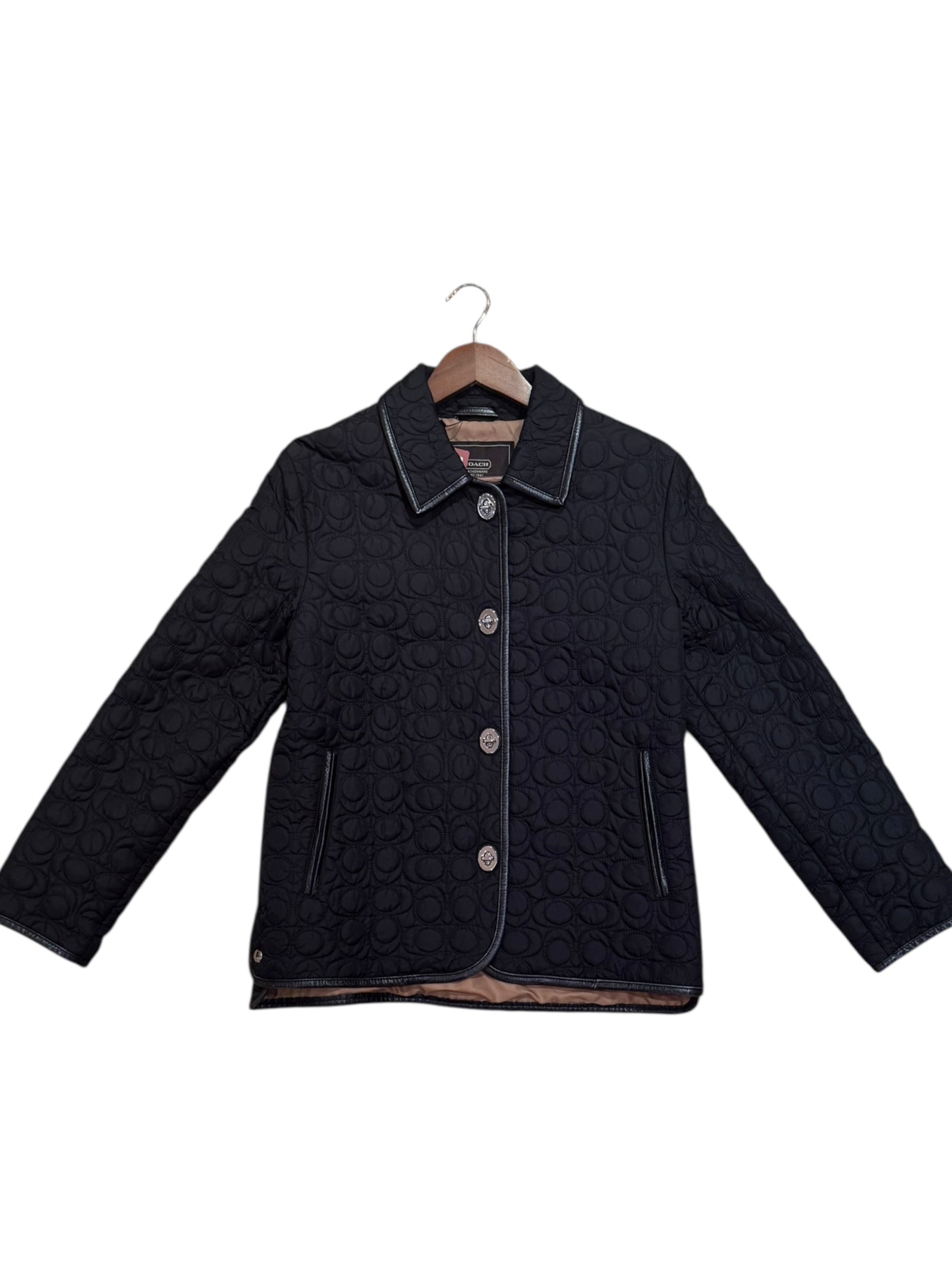 Coach Black Quilted Jacket