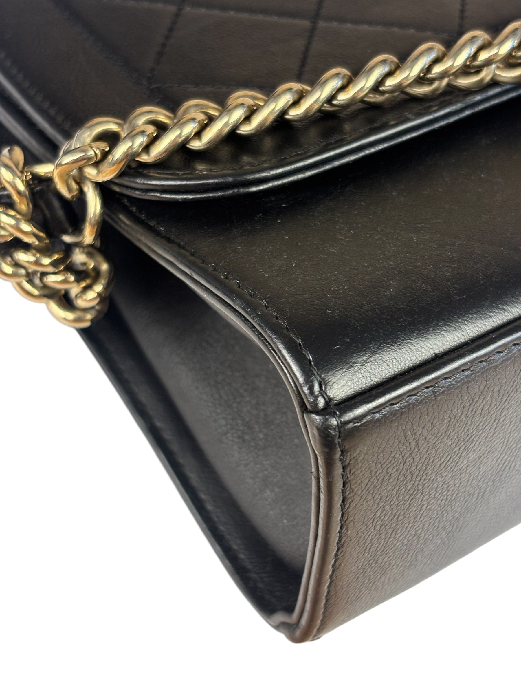 Chanel Black Leather Paris-Cuba Click Flap Bag 2017