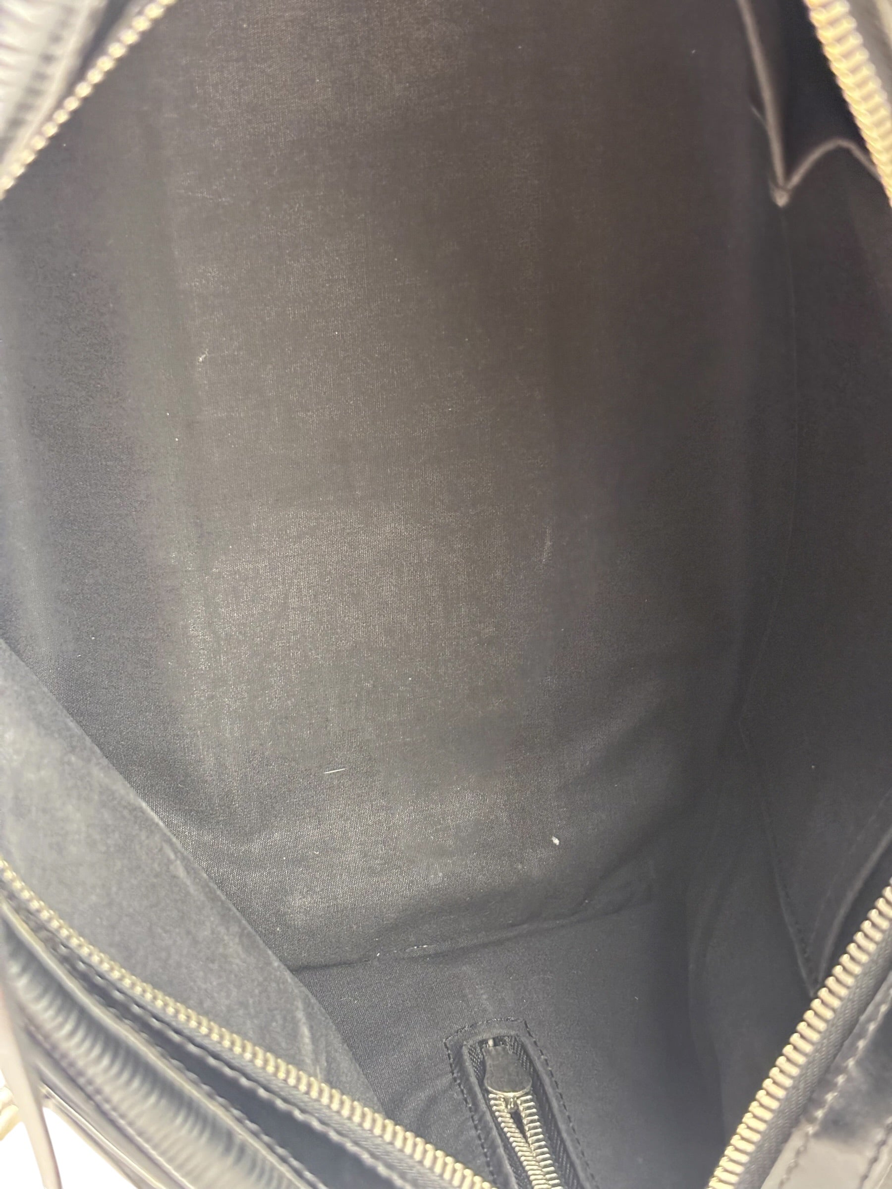 Louis Vuitton Black Epi Leather Montaigne Bowling Handbag