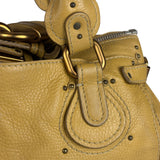 Chloe Yellow Leather Paddington Shoulder Bag