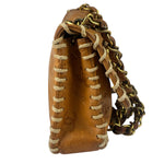 Chanel Brown Leather Western Embossed CC Flap Bag