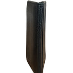 Bvlgari Black Grained Leather Bifold Card Holder