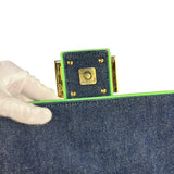 Fendi Denim Baguette NM 2Way Handbag