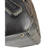 Chanel Vintage Black Leather Wild Stitch Bowler Handbag 2001
