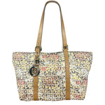 Fendi FF Floral Zucchino Shoulder Tote