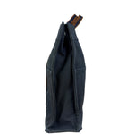 Hermes Vintage Blue/Brown Fourre-Tout Canvas Tote Bag MM