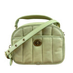 Coach Lime Nappa Leather Top Handle Bag
