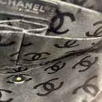Chanel Black Nylon Chocolate Bar Chain Flap Bag 2002