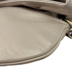 Chanel Cream Leather Cue Ball Foldover Shoulder Bag 2003