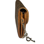 Christian Dior Brown Trotter Romantique Heart Long Wallet On Chain