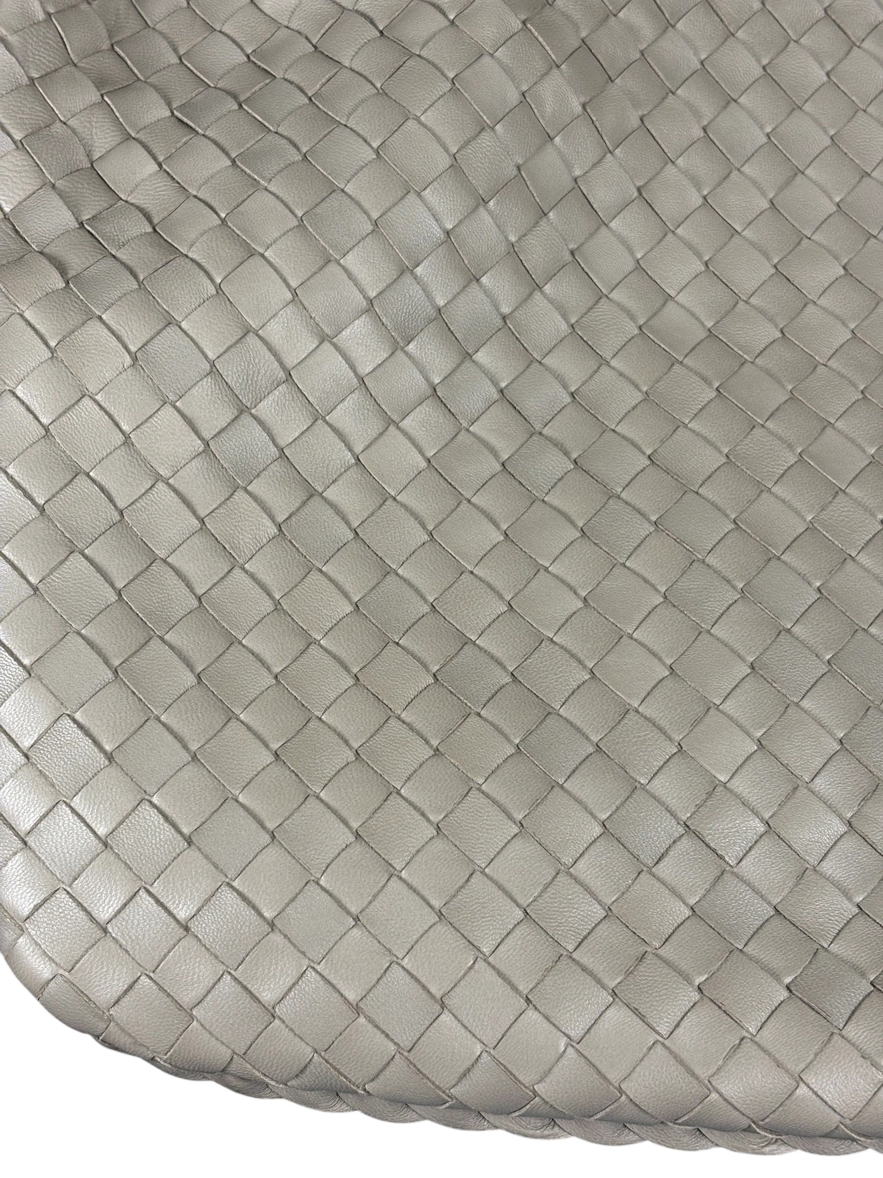 Bottega Veneta Grey Intrecciato Hobo Bag