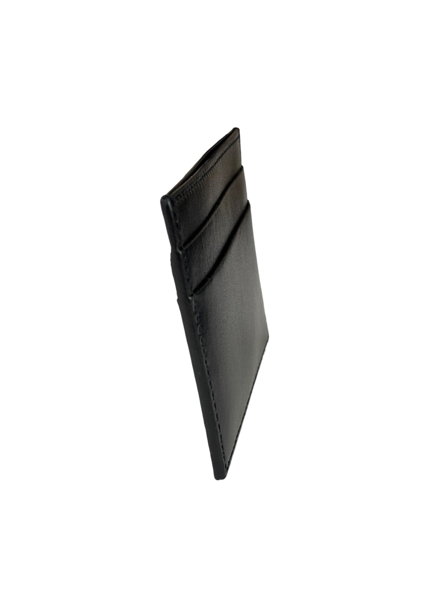 Balenciaga Black Leather Logo Card Holder