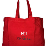Chanel Beauty No. 1 Red Canvas Tote