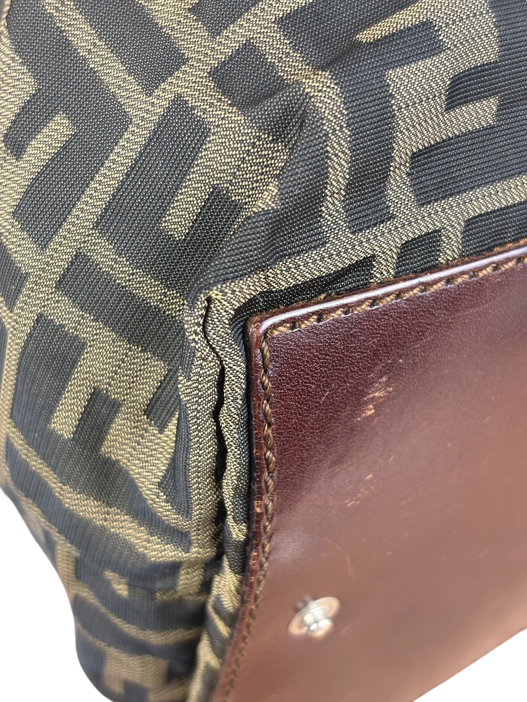 Fendi Zucca Foldable Canvas Tote Bag