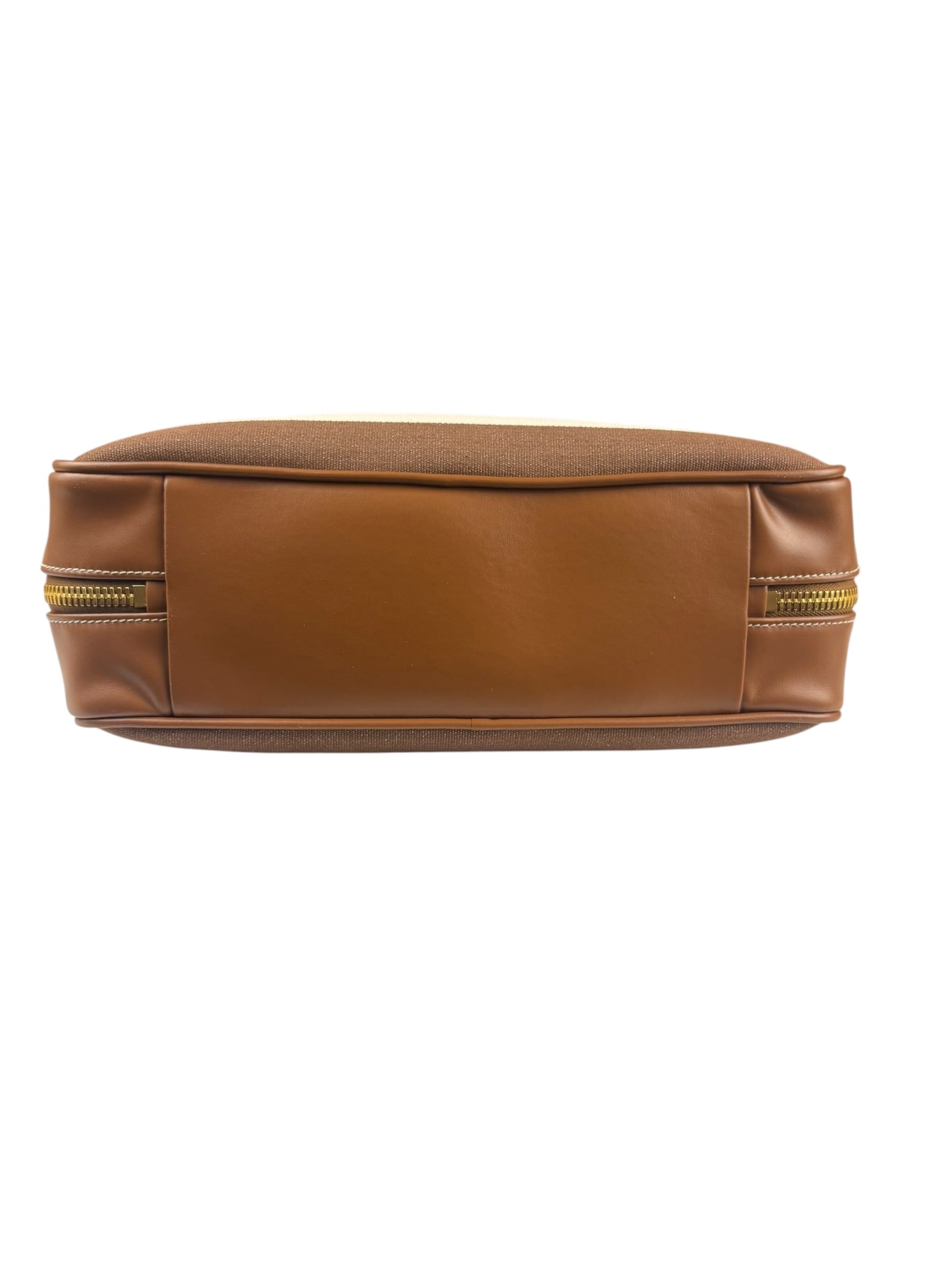 Miu Miu Canvas Stripped Beau Top Handle Bag