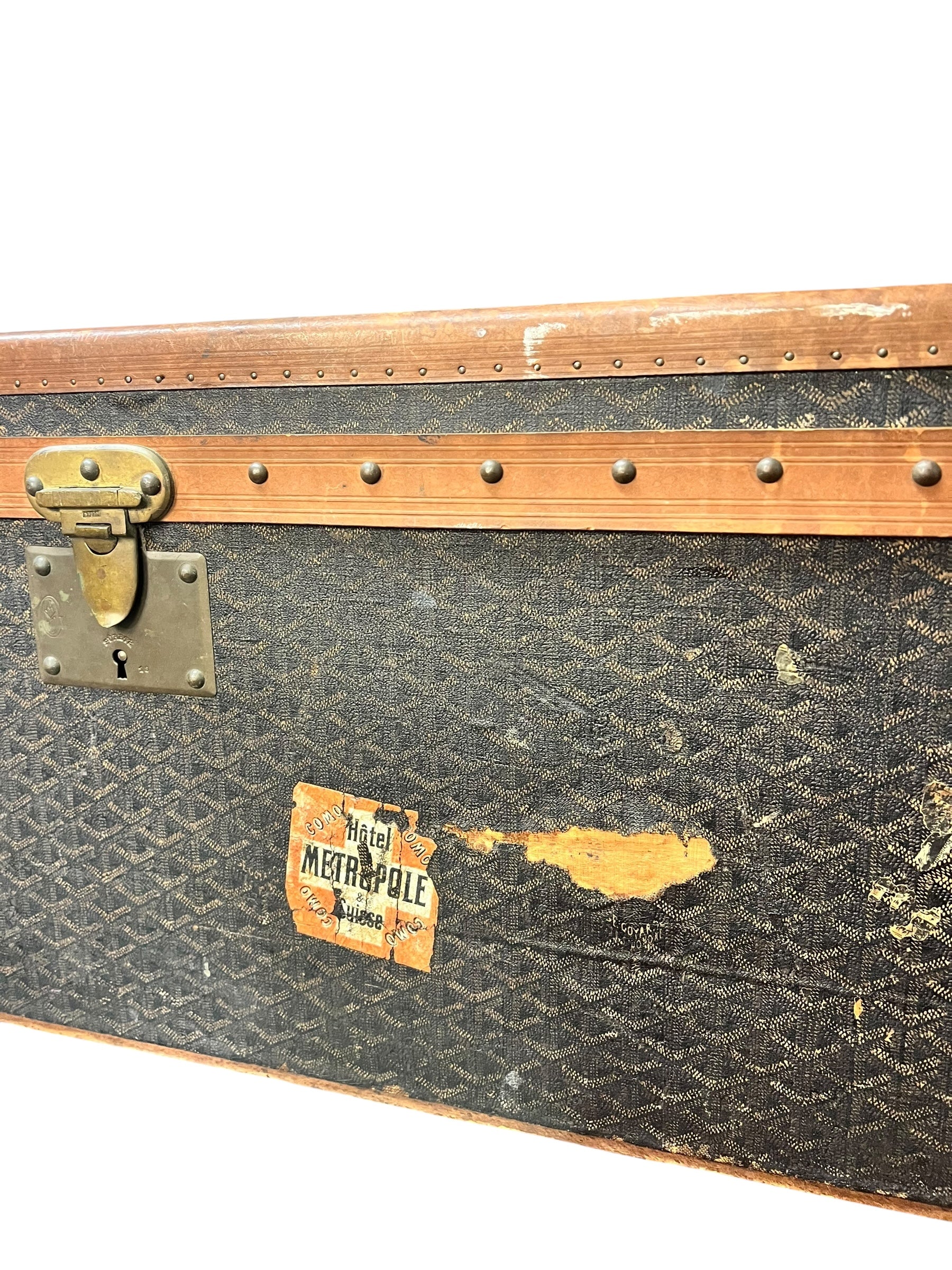 Goyard Vintage ca. 1930s Steamer Trunk