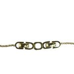 Christian Dior Black Enamel & Pave Rhinestone Crescent Chocker Necklace
