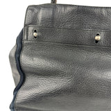 Saint Laurent Vintage Black Leather Top Handle Bag