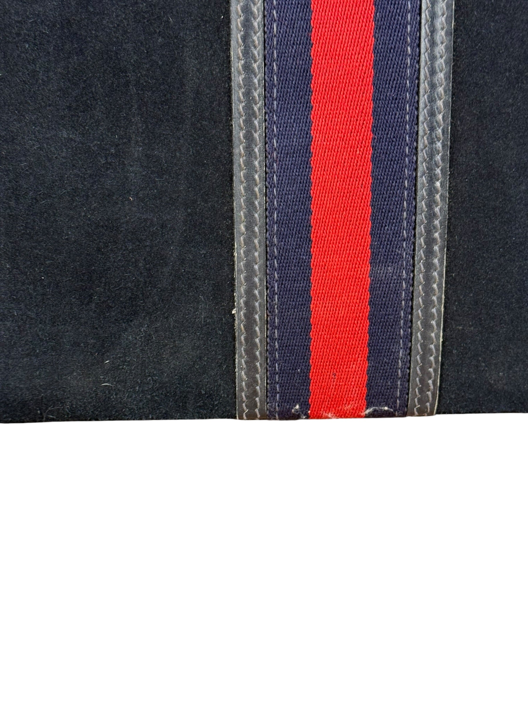 Gucci Navy Suede Vintage Briefcase