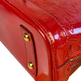 Louis Vuitton Red Vernis Alma BB Handbag