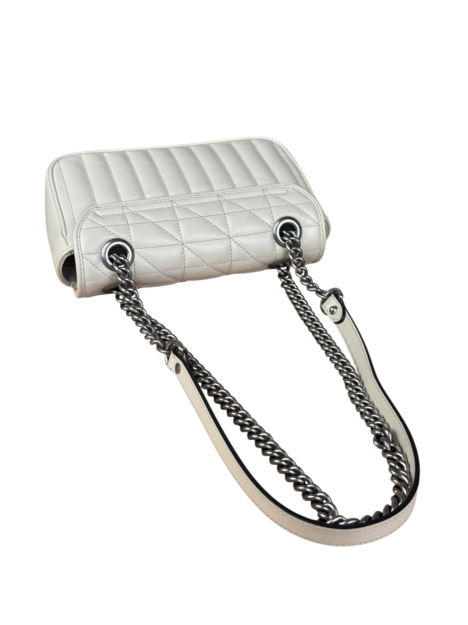 Gucci GG Marmont White Matelasse Bag