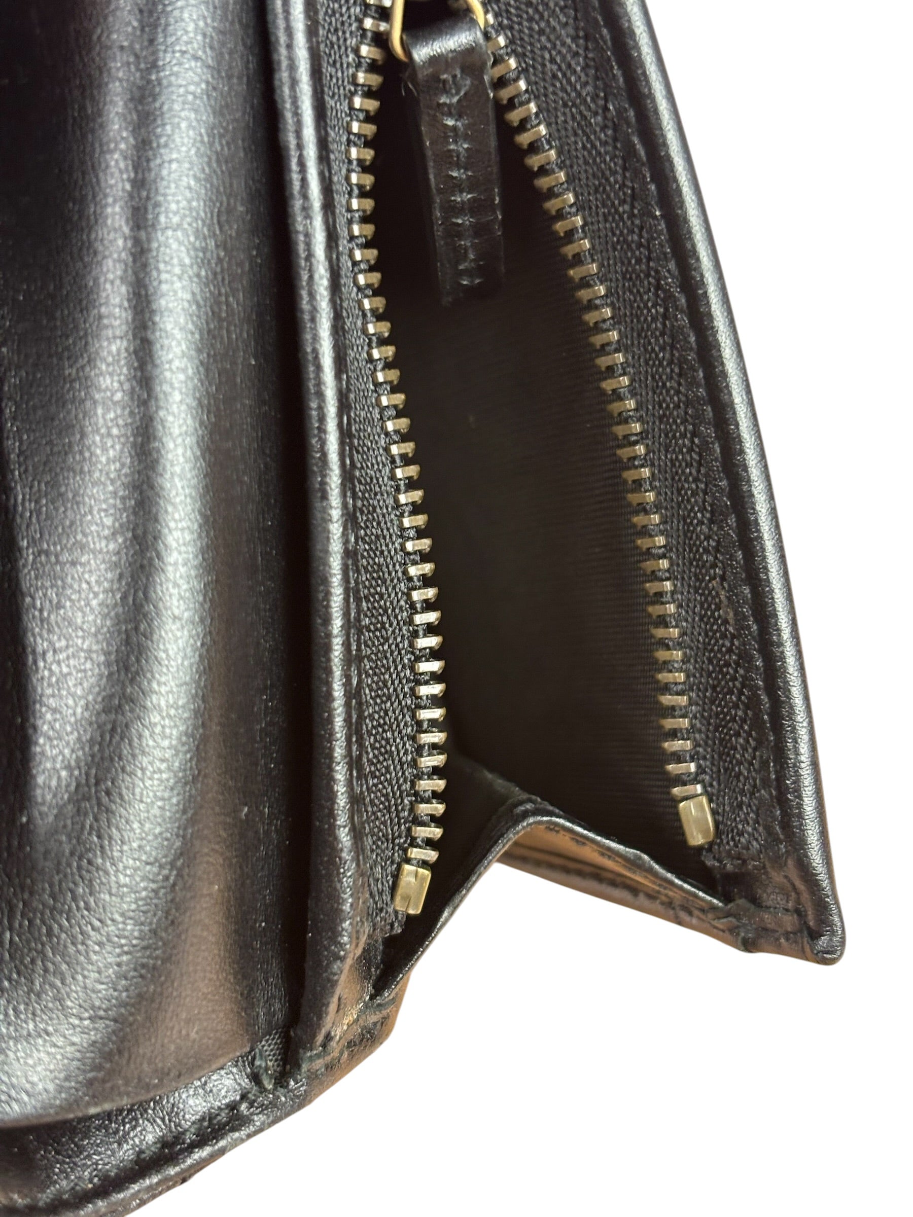 Gucci Black Leather Marmont Card Case Wallet