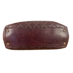 Chanel Burgundy Quilted Leather Portopello Bowler Bag 2014