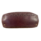 Chanel Burgundy Quilted Leather Portopello Bowler Bag 2014