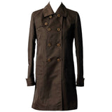 Burberry Vintage Dark Brown Waterproof Trench Coat